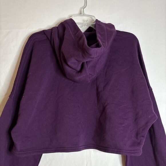 Savage x Fenty Women’s Purple Xssential Cropped Fleece Hoodie Size 1X - Picture 7 of 10